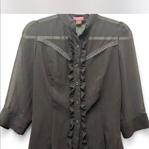 Blouse with ruffle details